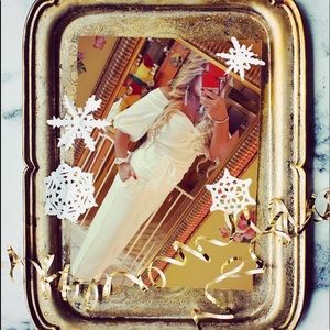 New York & Co. poplin off the shoulder top